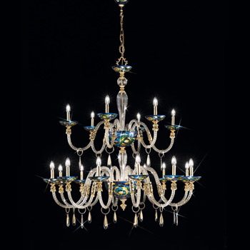 Kolarz 5050.81830.943/aq70 Chandelier CONDULMER, Aqua Blue, 140, 18 lights Люстра Kolarz 5050.81830.943/aq70 Chandelier CONDULMER, Aqua Blue, 140, 18 lights Люстра