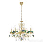 Иконка Kolarz 3234.88.3.WKpT/aq70 Chandelier CARMEN 2, Aqua Blue, 70, 8 lights Люстра