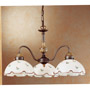 Иконка Kolarz 731.83.70 Chandelier NONNA, mouth-blown, Antique Brass, 45, 3 lights Люстра